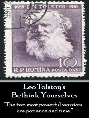 cover image of Leo Tolstoy's Bethink Yourselves